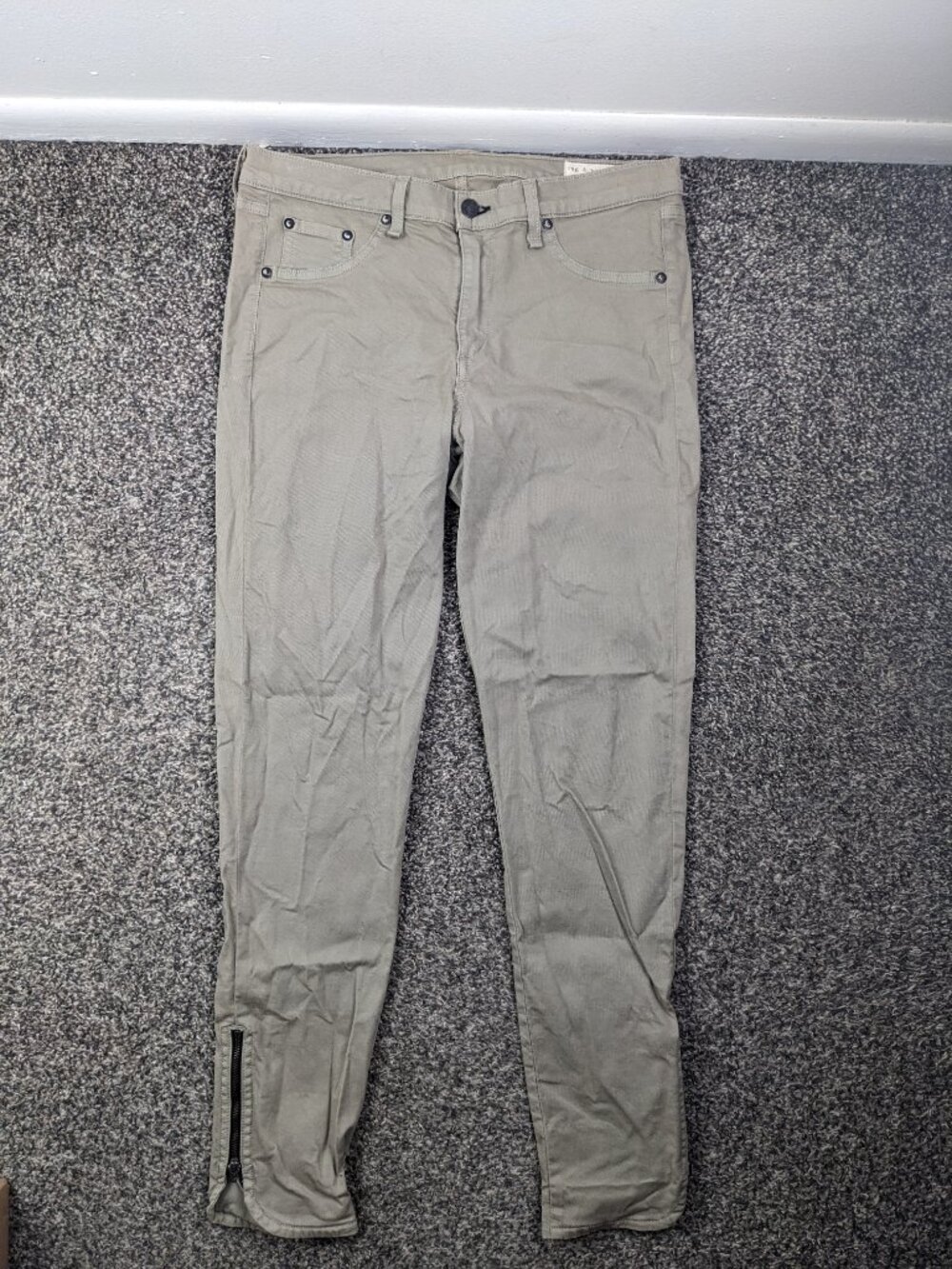 Rag & Bone Jeans Jodhpur Equestrian Zip Leg Desert Khaki Tan Womens 32 $187